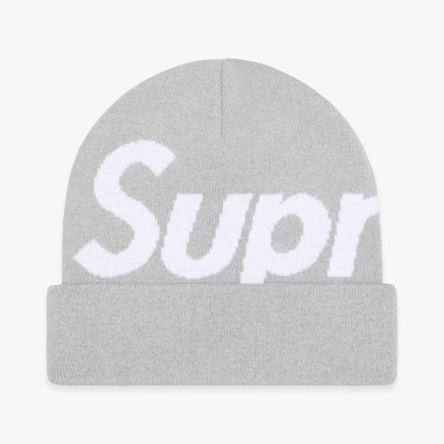 Supreme Big Logo Beanie Grey FW23 GreySeason Fall Winter 2023 FW23 supreme-big-logo-beanie-grey-fw23-greyseason-fall-winter-2023-fw23