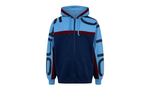 Supreme Big Logo Paneled Zip Up Hoodie SU9885 - SU9885