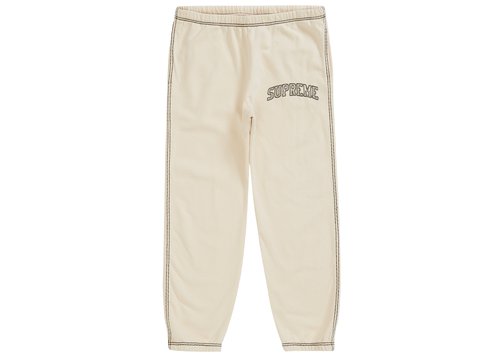 Supreme Big Stitch Sweatpant - Natural