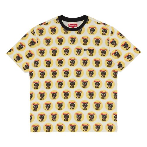 Supreme Black Cat Short-Sleeve Top | Multi-Color | Size M - SS24KN46 MULTICOLOR