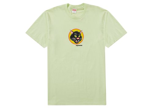 Supreme Black Cat Tee Shirt - Pale Mint