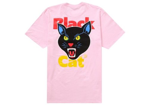 Supreme Black Cat Tee Shirt SS24 - Light Pink