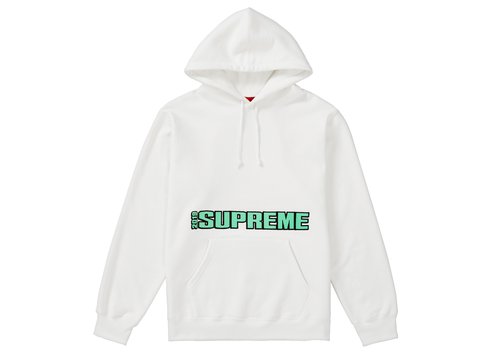 Supreme Blockbuster Hooded Sweatshirt - White