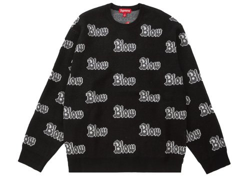 Supreme Blow Sweater 'Black' | Solesense