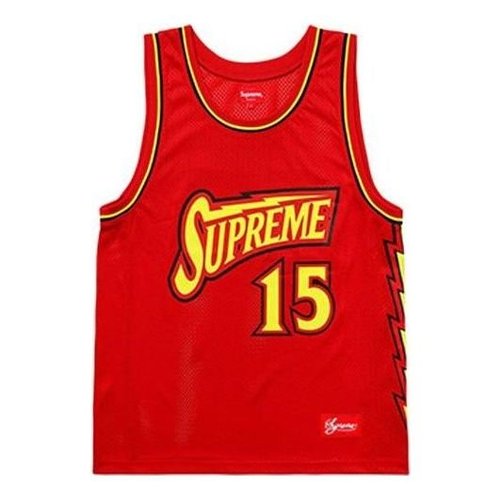 Supreme Bolt Basketball Jersey - Red - SUP-SS18-426