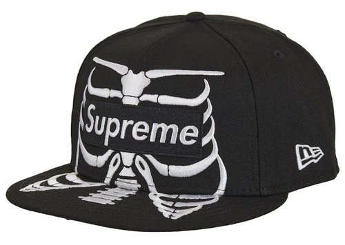 Supreme Bones Box Logo New Era 59Fifty Cap - Black