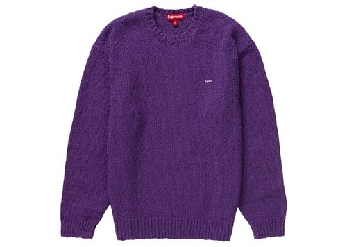 Supreme Bouclé Small Box Sweater - Purple