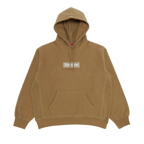 Supreme Box Logo Hooded Sweatshirt - FW23SW56 DARK SAND