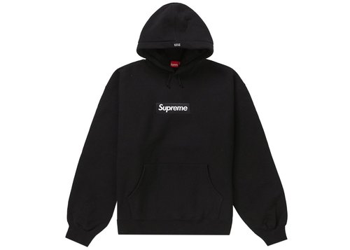 Supreme Box Logo Hooded Sweatshirt FW23 - Black