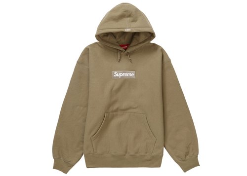 Supreme Box Logo Hooded Sweatshirt FW23 - Dark Sand