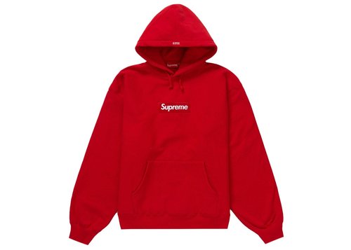 Supreme Box Logo Hooded Sweatshirt FW23 - Red