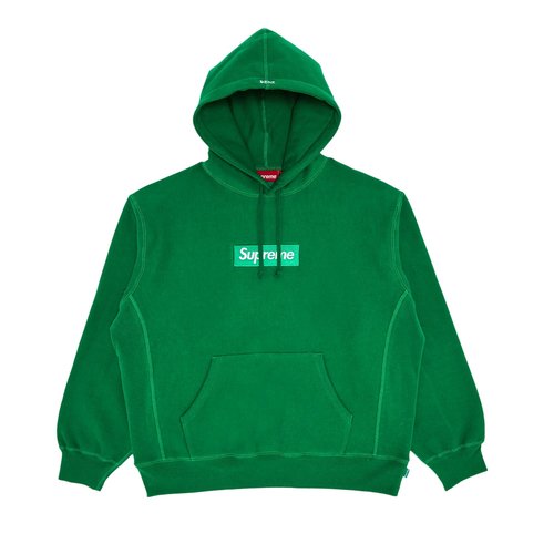 Supreme Box Logo Hooded Sweatshirt - FW24SW11 GREEN