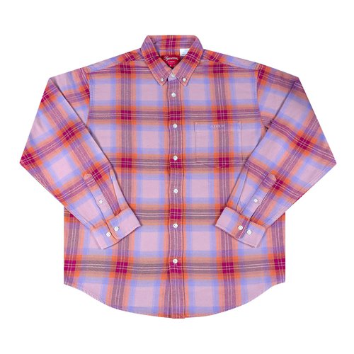 Supreme Brushed Plaid Flannel Shirt - SS22S8 PINK