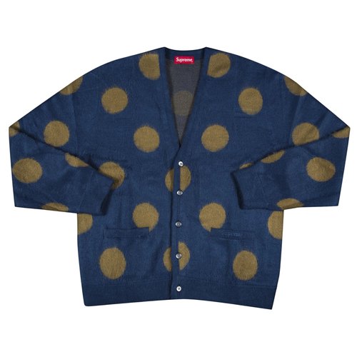 Supreme Brushed Polka Dot Cardigan - SS20SK6 NAVY