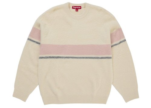 Supreme Brushed Stripe Sweater - Ivory