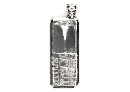 Supreme Burner Phone Pewter Flask - Silver
