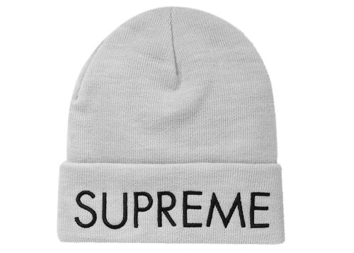 Supreme Capital Beanie - Ash Grey