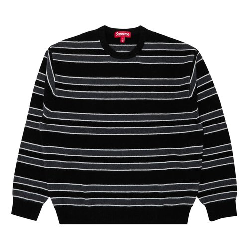 Supreme Cashmere Sweater | Size M - FW24SK14 BLACK STRIPE