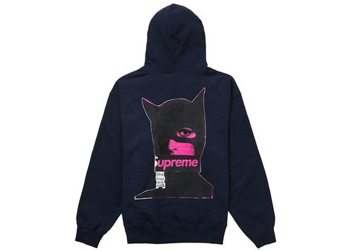 Supreme Catwoman Hooded Sweatshirt - Navy Blue