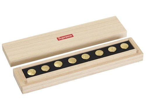 Supreme CDW Push Pin Set - Brass