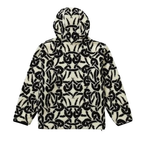 Supreme Celtic Knot Reversible WINDSTOPPER Fleece Hooded Jacket - FW21J88 STONE