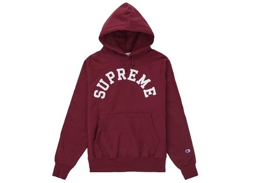 Supreme Champion Hooded Sweatshirt SS25 - Red
