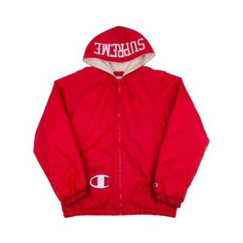 Supreme Champion Sherpa Lined Hooded Jacket - Red