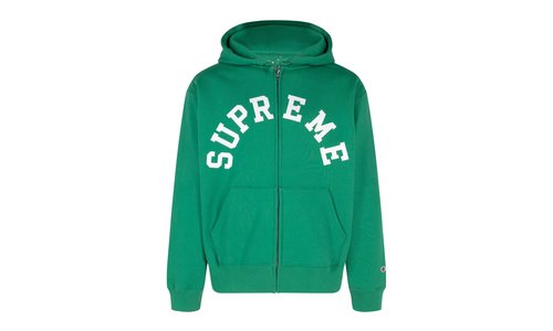 Supreme Champion Zip Up Hooded Sweatshirt - SU372
