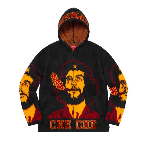 Supreme Che Hooded Zip Up Sweater - SS21SK11 BLACK