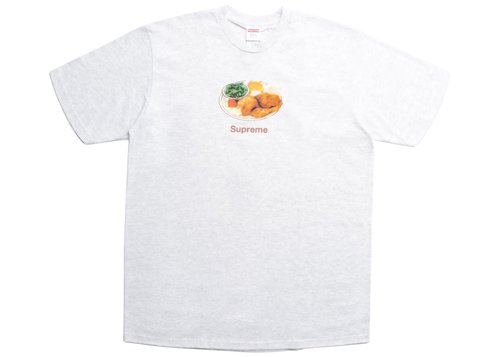 Supreme Chicken Dinner Tee Shirt - Ash Grey
