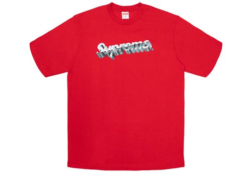 Supreme Chrome Logo Tee Shirt - Red