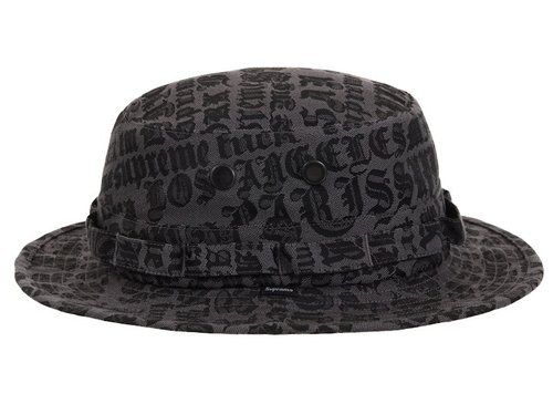 Supreme Cities Jacquard Boonie Hat - Black