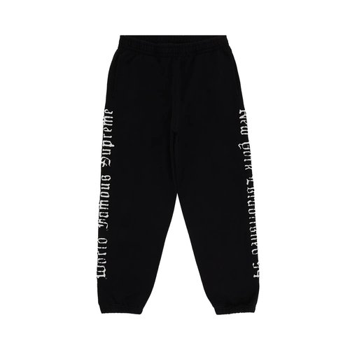 Supreme Contrast Cutout Sweatpant - SS25P40 BLACK