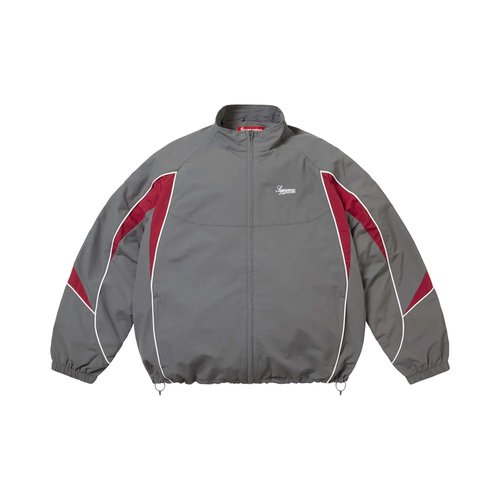 Supreme Contrast Piping Track Jacket - FW25J95 GREY