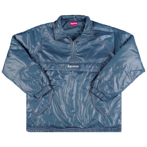 Supreme Contrast Stitch Pullover - FW17J81 NAVY