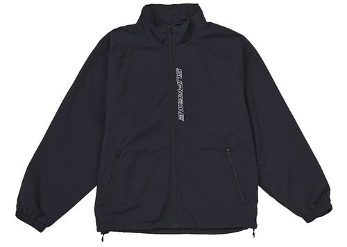 Supreme Contrast Zip Track Jacket - Black