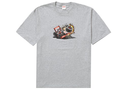 Supreme Crash Tee Shirt FW21 - Heather Grey