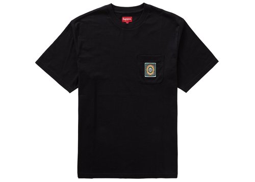 Supreme Crest Label Pocket Tee Shirt - Black