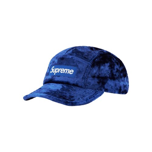Supreme Crushed Velvet Camp Cap - SS22H97 ROYAL