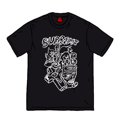 Supreme Daniel Johnston Tee Shirt - Black