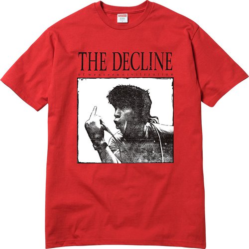 Supreme Decline of Western Civilization Tee Shirt - Red