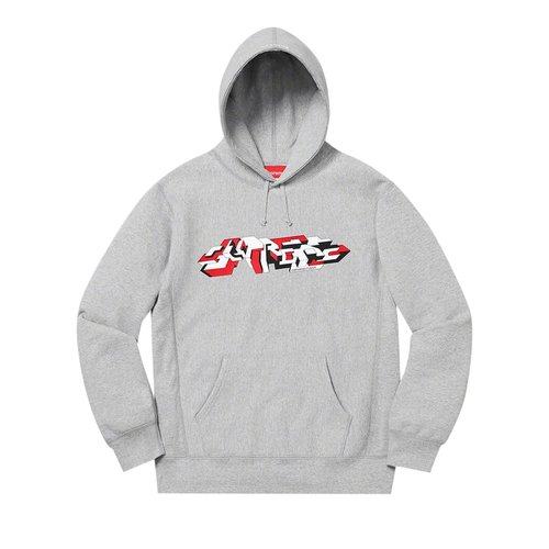 Supreme Delta Logo Hooded Sweatshirt - FW19SW7 HEATHER GREY