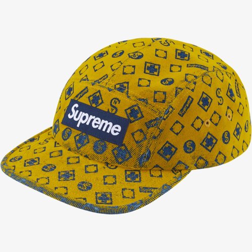 logo-patch mix-print cap body | Supreme Denim Camp cap body FW24 