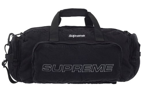 Supreme Denim Duffle Bag - Black
