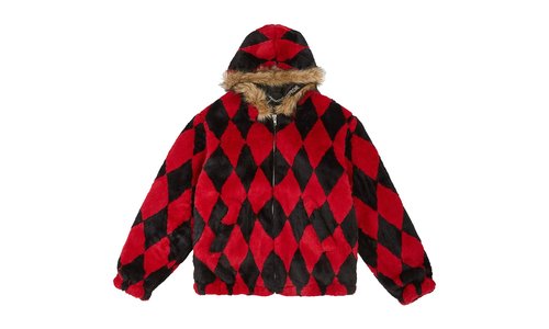 Supreme Diamond Faux Fur Jacket - SU25775