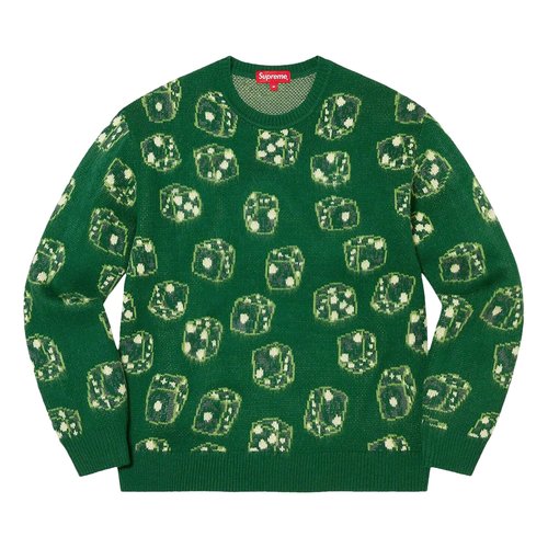 Supreme Dice Sweater - FW22SK16 GREEN