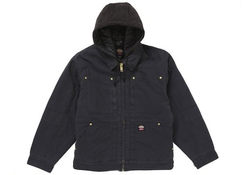 Supreme Dickies Hooded Work Jacket - Black
