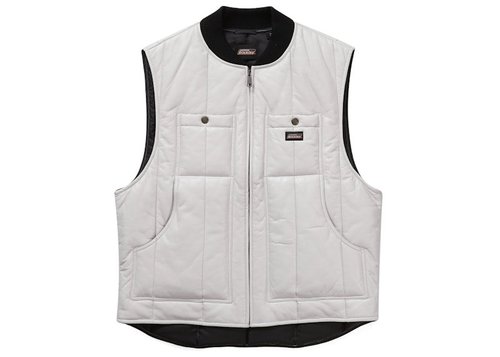 Supreme Dickies Leather Work Vest - White
