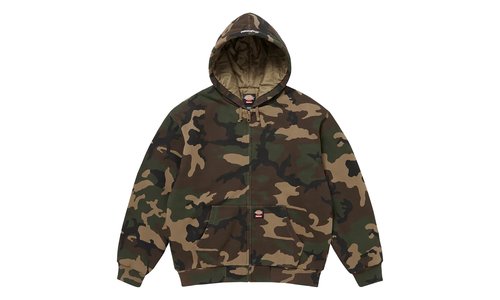 Supreme Dickies Quilted Lined Zip Up Hooded Sweatshirt - SU25943