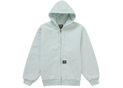 Supreme Dickies Quilted Lined Zip Up Hooded Sweatshirt FW25 - Light Blue
